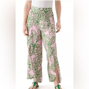 Philosophy Pink and Green Floral Wide Leg Pants
